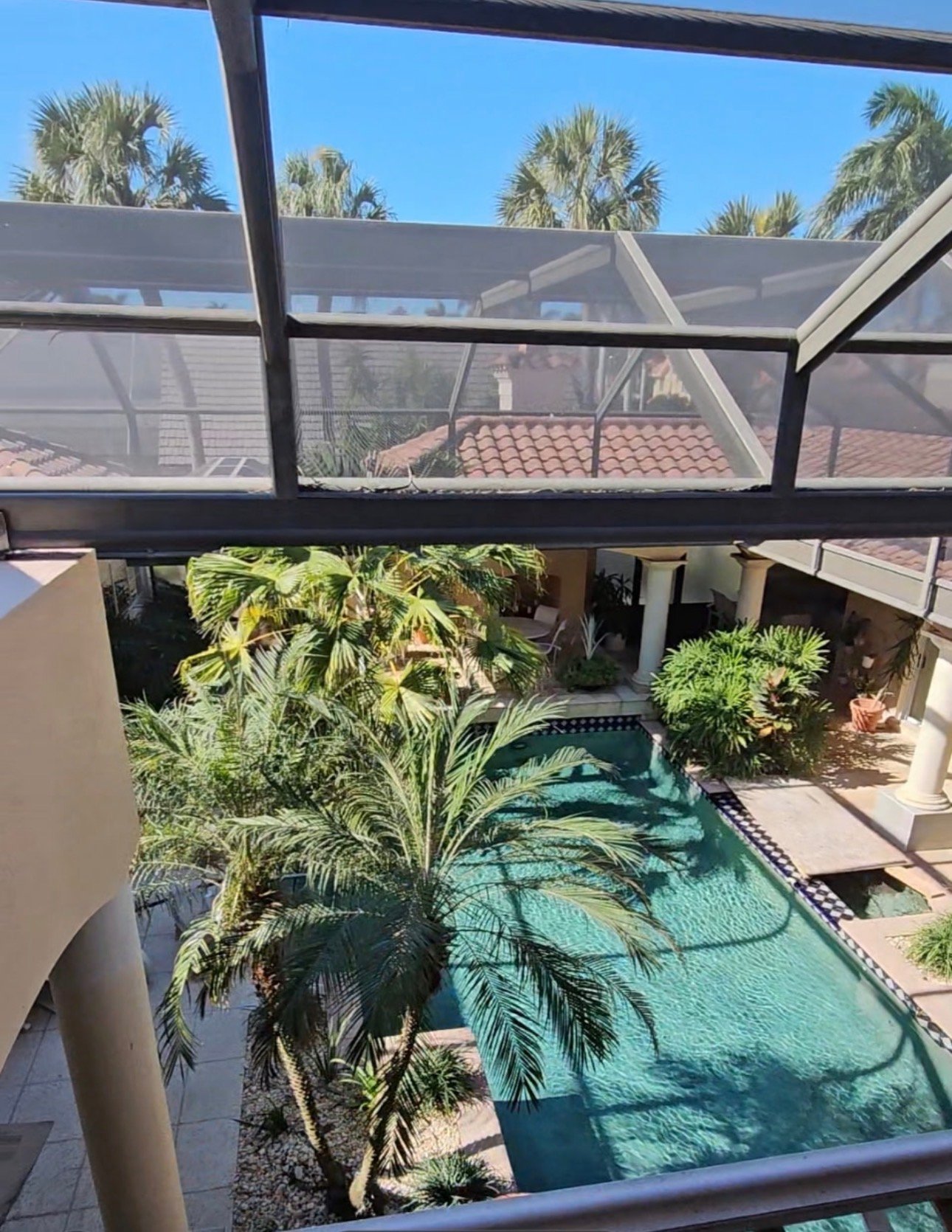 Professional residential window cleaning at a home in Sedgwick, Naples, Florida